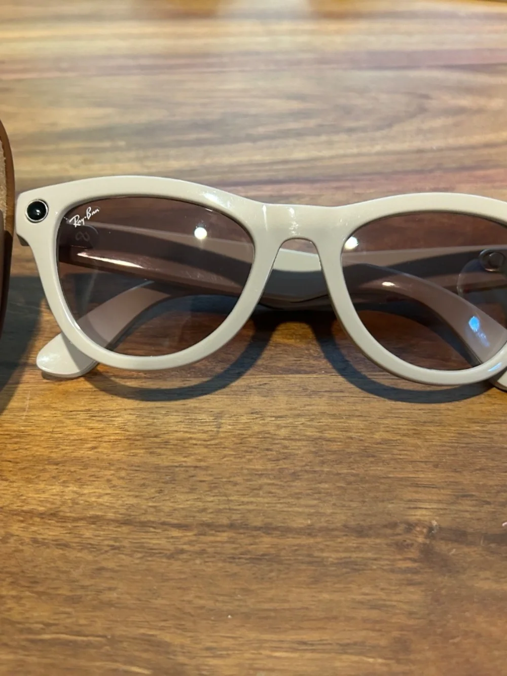 Meta Ray-Ban Gray Matte Frame Sunglasses with Brown Lenses